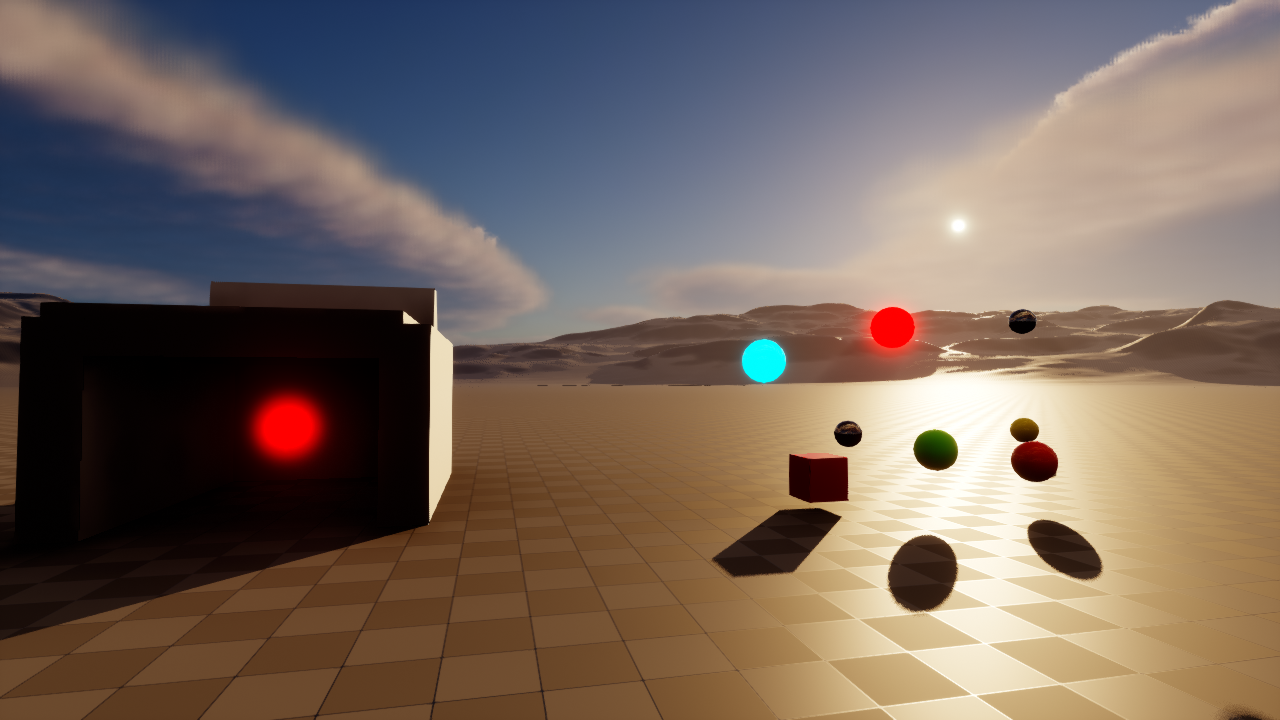 ACES Fitted (Narkowicz) with native default parameters in the Unreal test scene