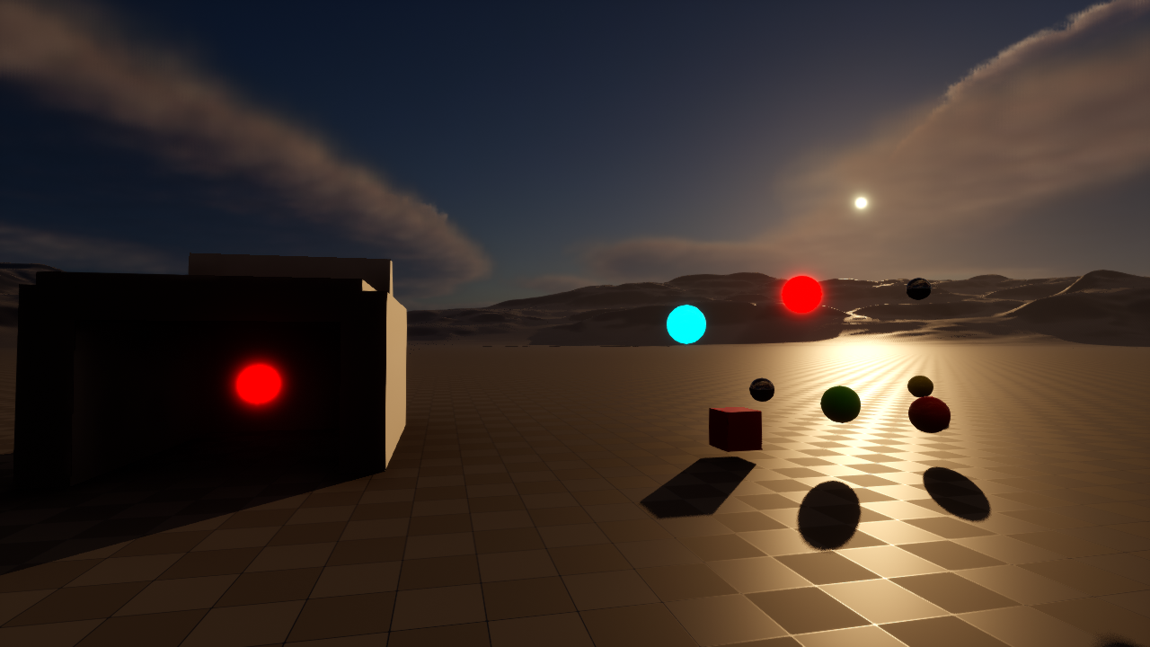 Hable with native default parameters in the Unreal test scene