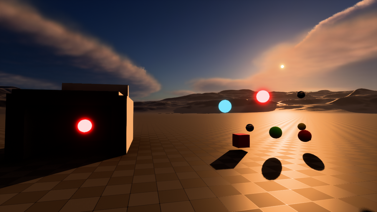 Khronos PBR Neutral with native default parameters in the Unreal test scene