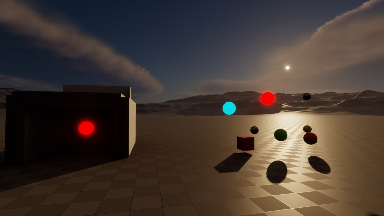 Reinhard with native default parameters in the Unreal test scene