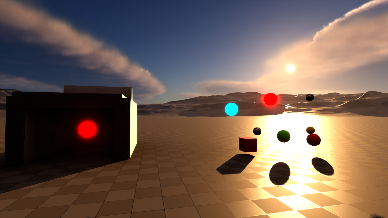 UE4 Legacy with native default parameters in the Unreal test scene